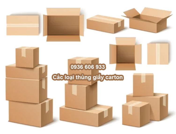Các loại thùng giấy carton