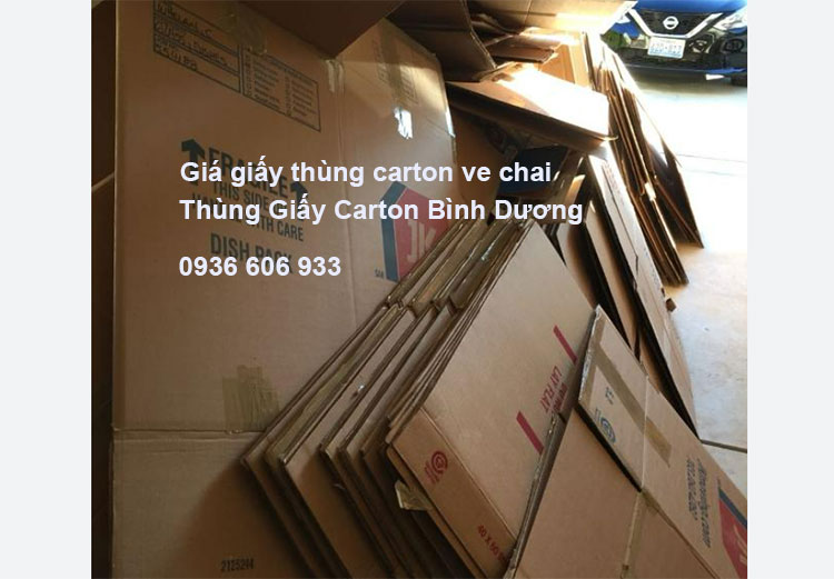 Giá giấy thùng carton ve chai