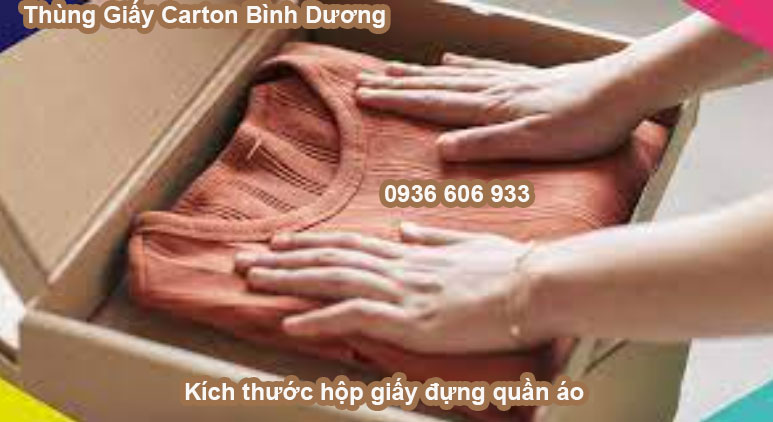 Kích thước hộp giấy đựng quần áo