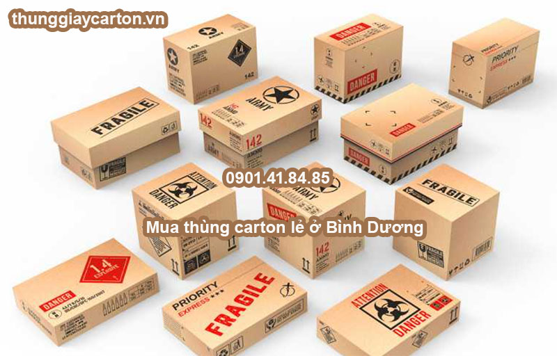Mua thùng carton lẻ ở Bình Dương