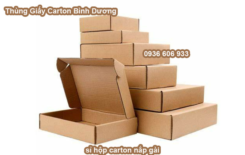 sỉ hộp carton nắp gài