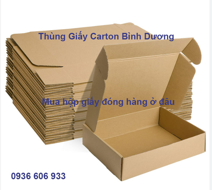 Mua hộp giấy đóng hàng ở đâu