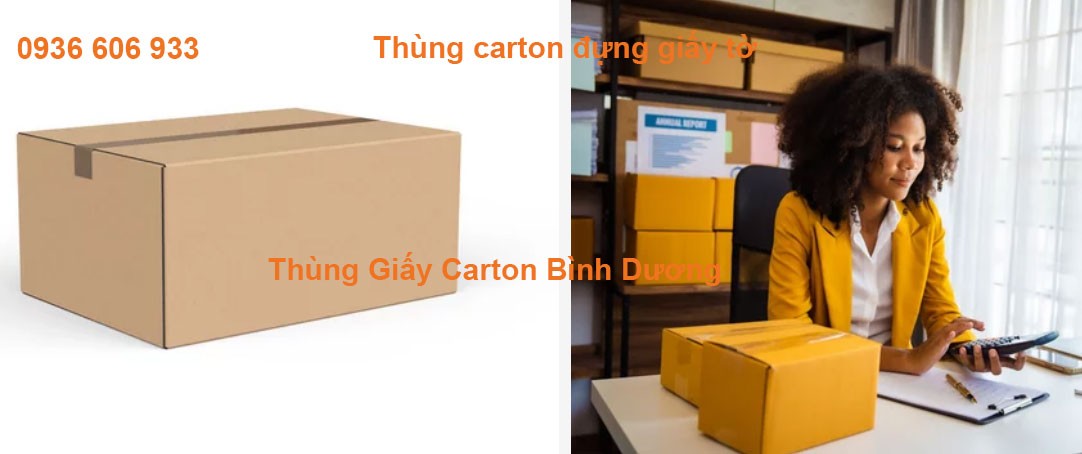 Thùng carton đựng giấy tờ
