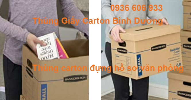 Thùng carton đựng hồ sơ văn phòng